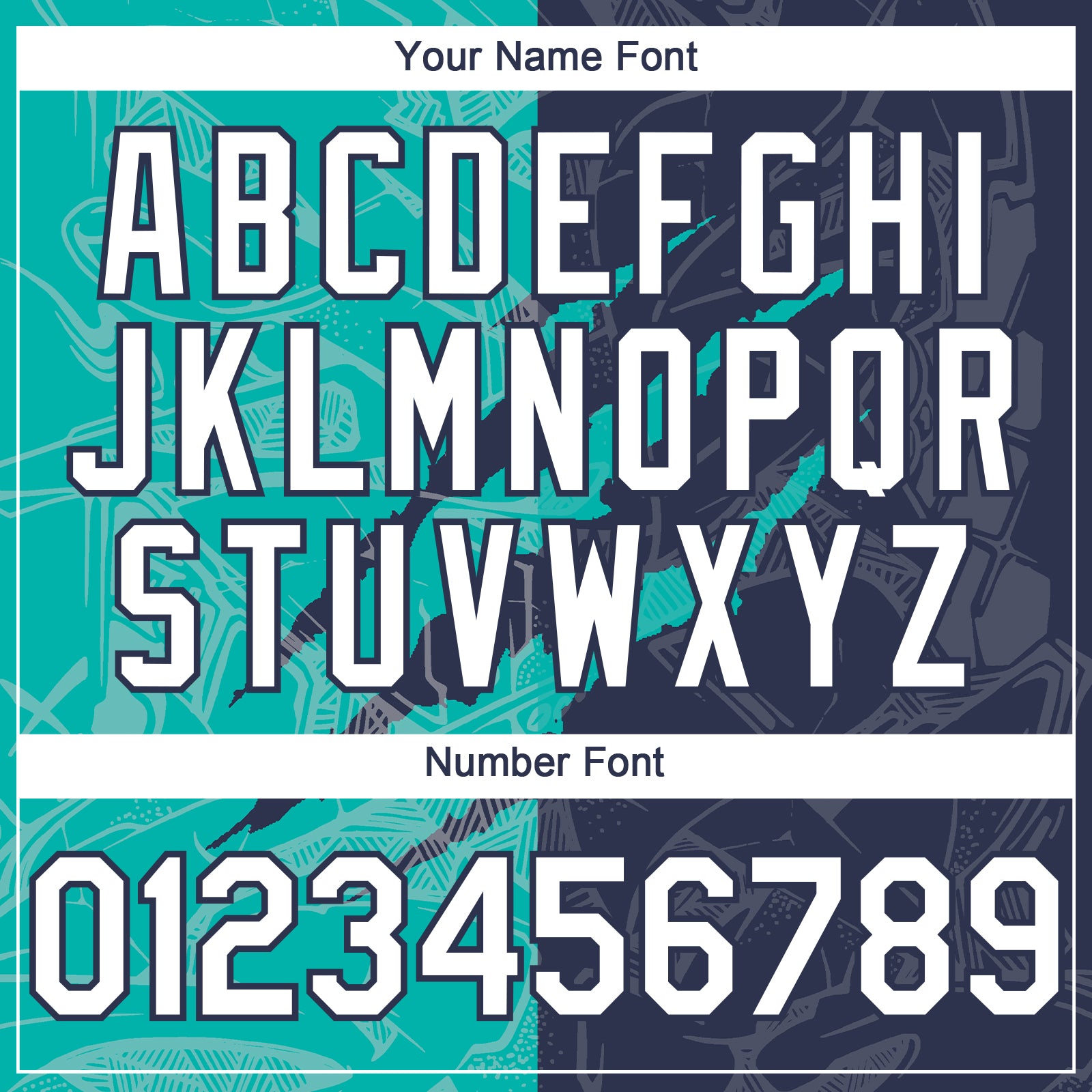 Custom Graffiti Pattern White Navy-Aqua 3D Scratch Authentic Baseball Jersey baseball jersey product view 5