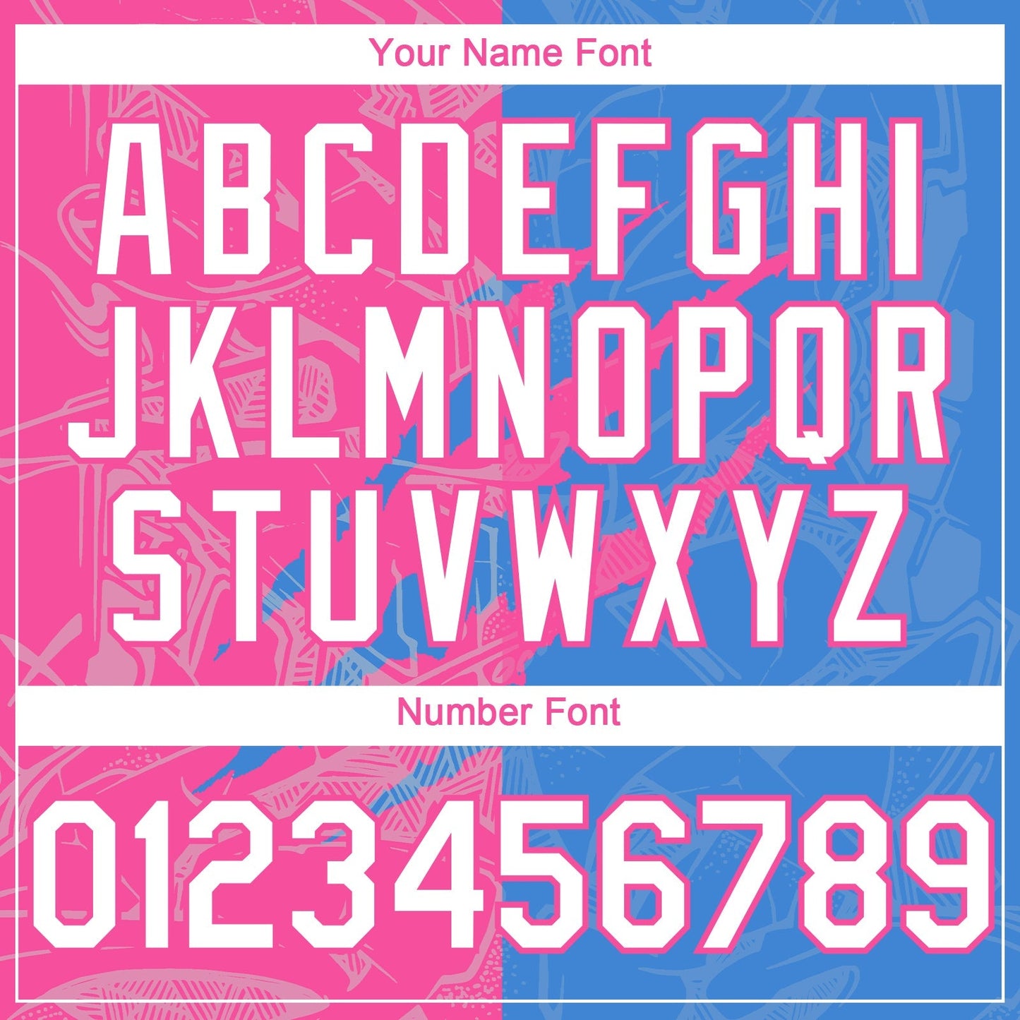 Custom Graffiti Pattern White Electric Blue-Pink 3D Scratch Authentic Baseball Jersey baseball jersey product view 5