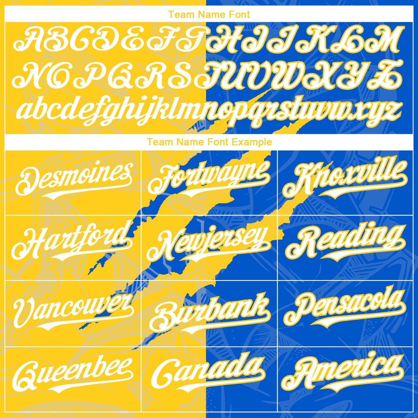 Custom Graffiti Pattern White Thunder Blue-Yellow 3D Scratch Authentic Baseball Jersey baseball jersey product view 4