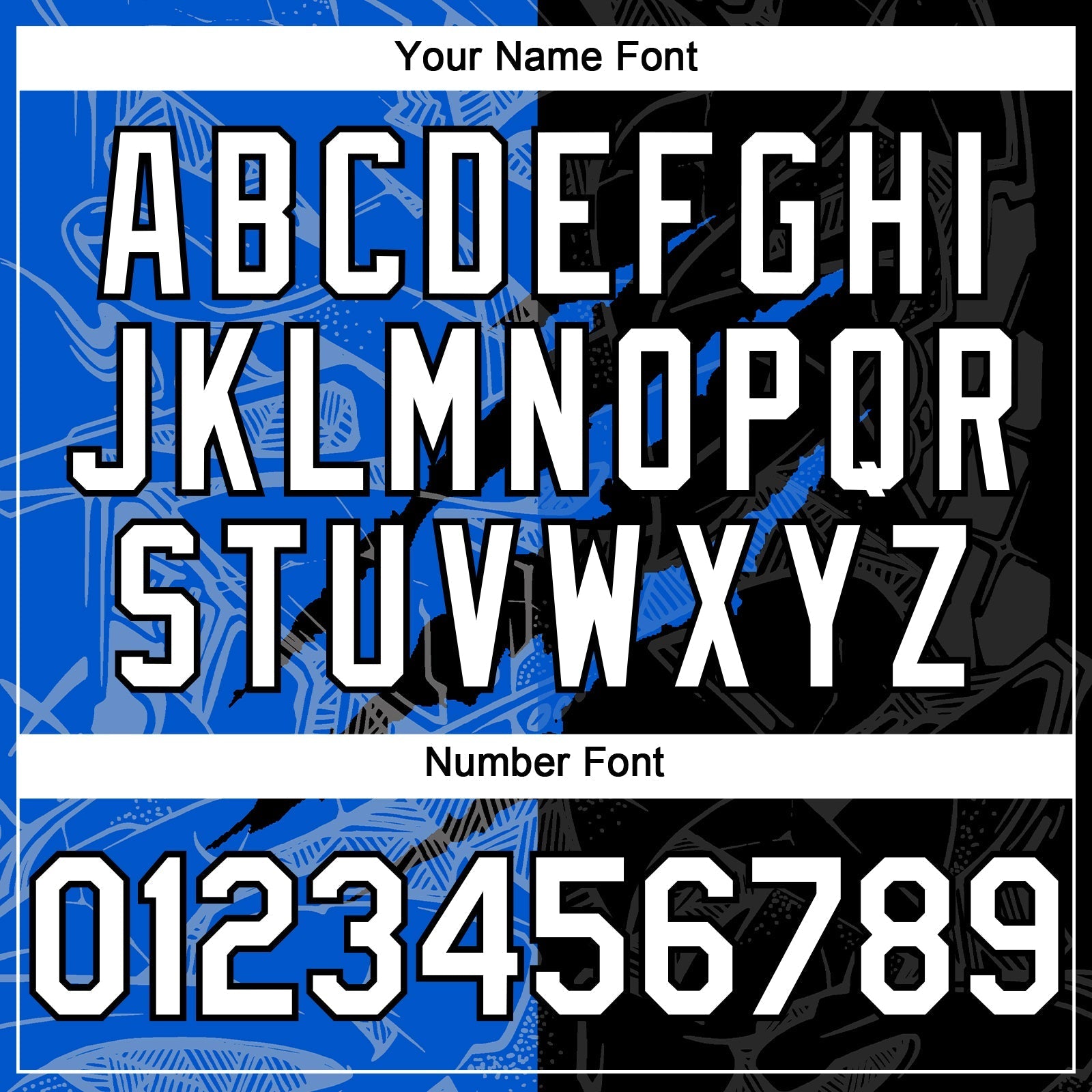 Custom Graffiti Pattern White Black-Thunder Blue 3D Scratch Authentic Baseball Jersey baseball jersey product view 5