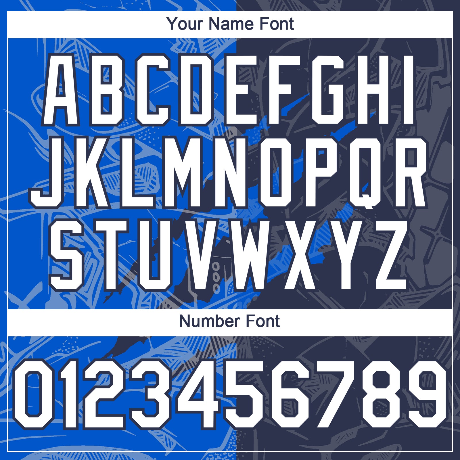Custom Graffiti Pattern White Navy-Thunder Blue 3D Scratch Authentic Baseball Jersey baseball jersey product view 5