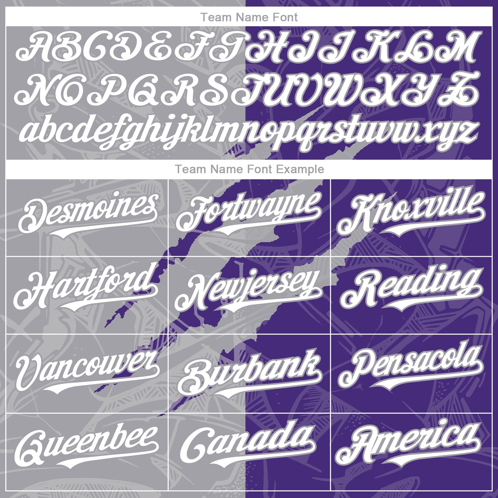 Custom Graffiti Pattern White Purple-Gray 3D Scratch Authentic Baseball Jersey baseball jersey product view 4