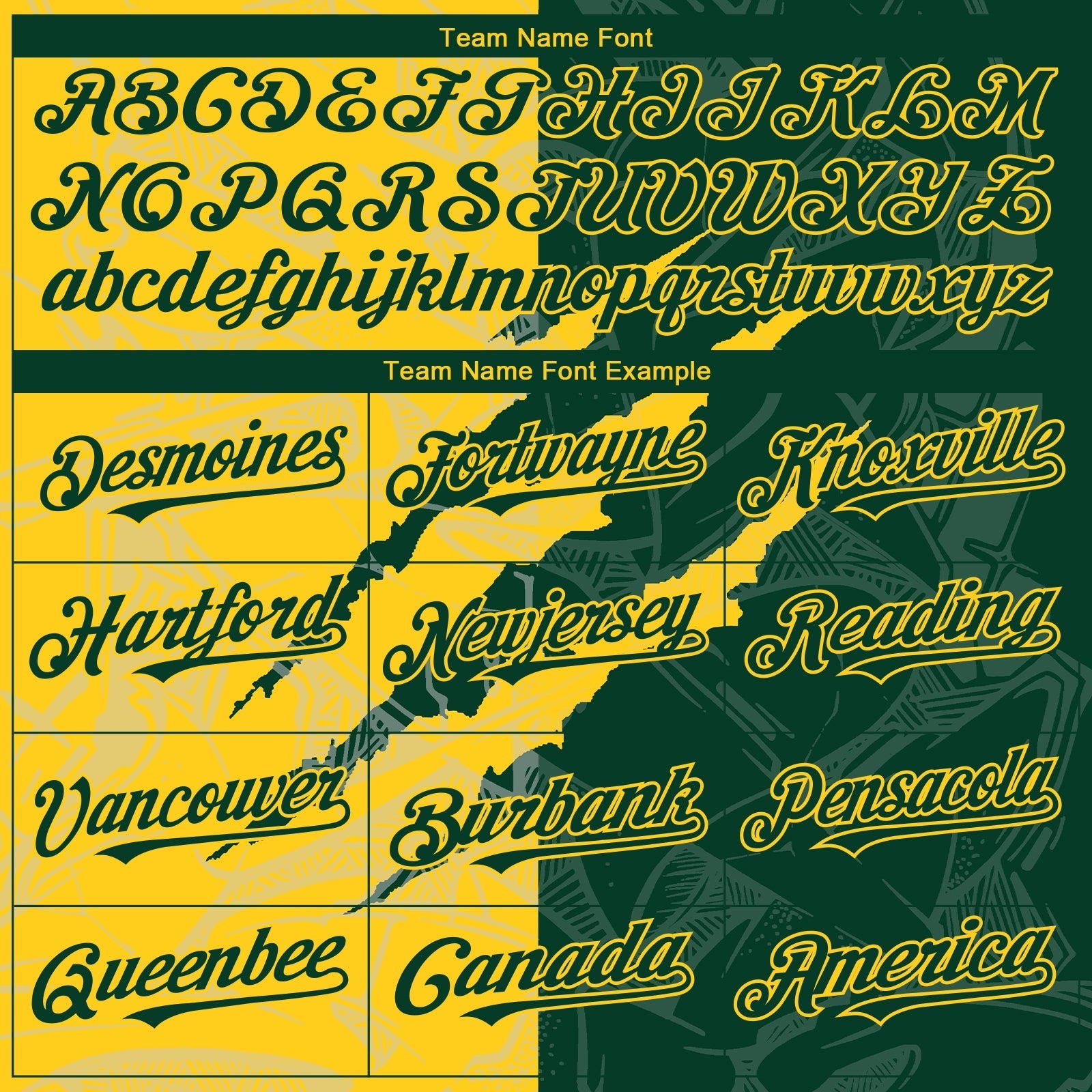 Custom Graffiti Pattern Green-Yellow 3D Scratch Authentic Baseball Jersey baseball jersey product view 4
