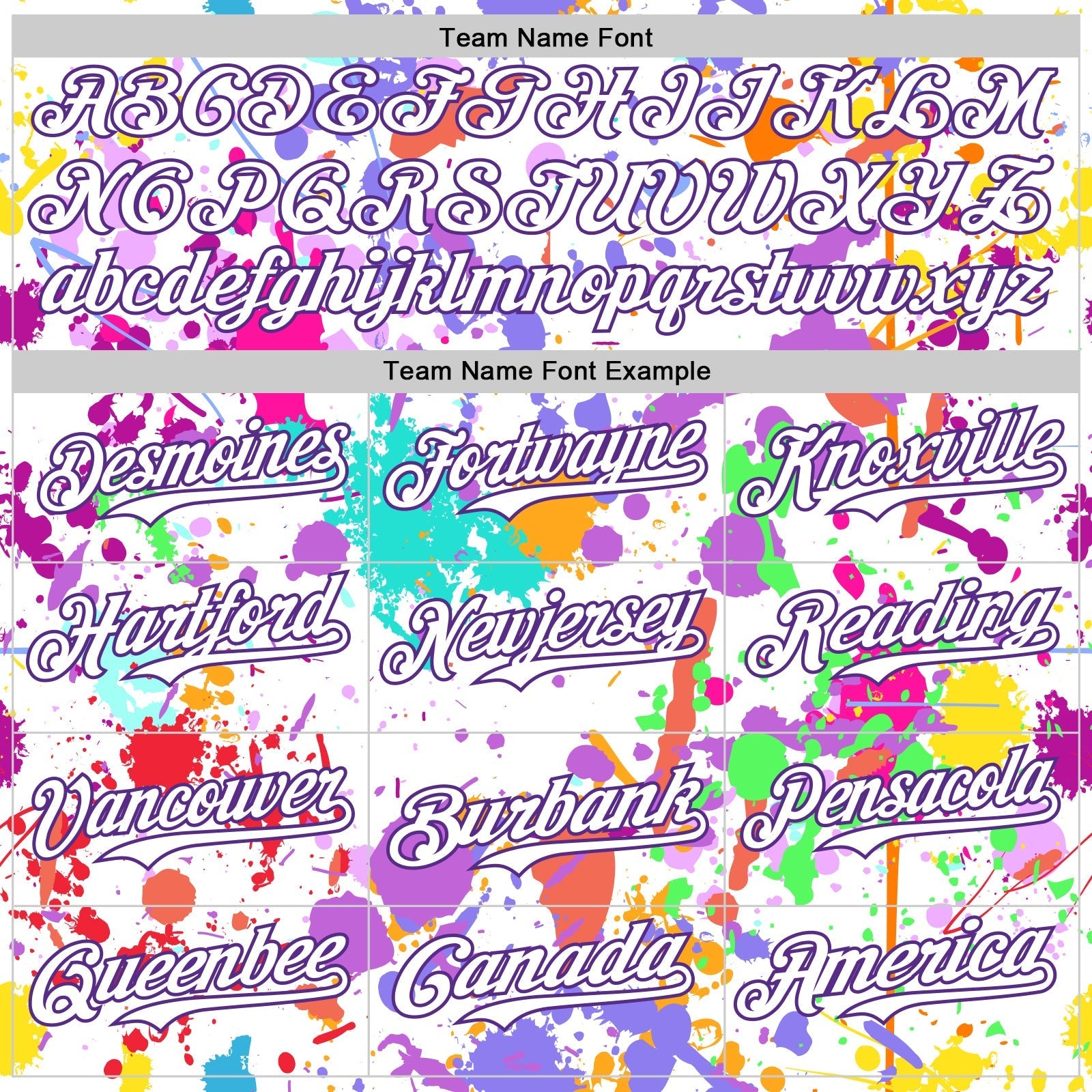 Custom Graffiti Pattern White-Purple Authentic Baseball Jersey baseball jersey product view 4