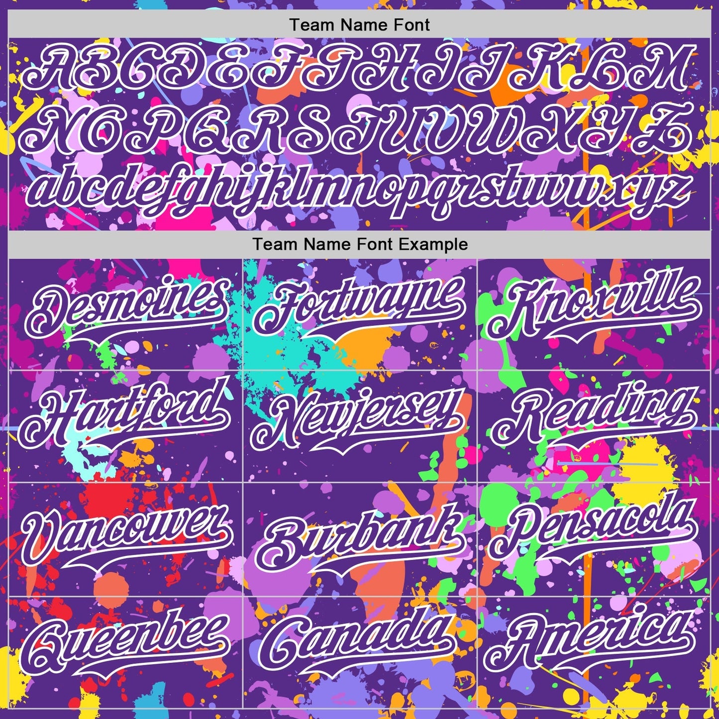 Custom Graffiti Pattern Purple-White Authentic Baseball Jersey baseball jersey product view 4