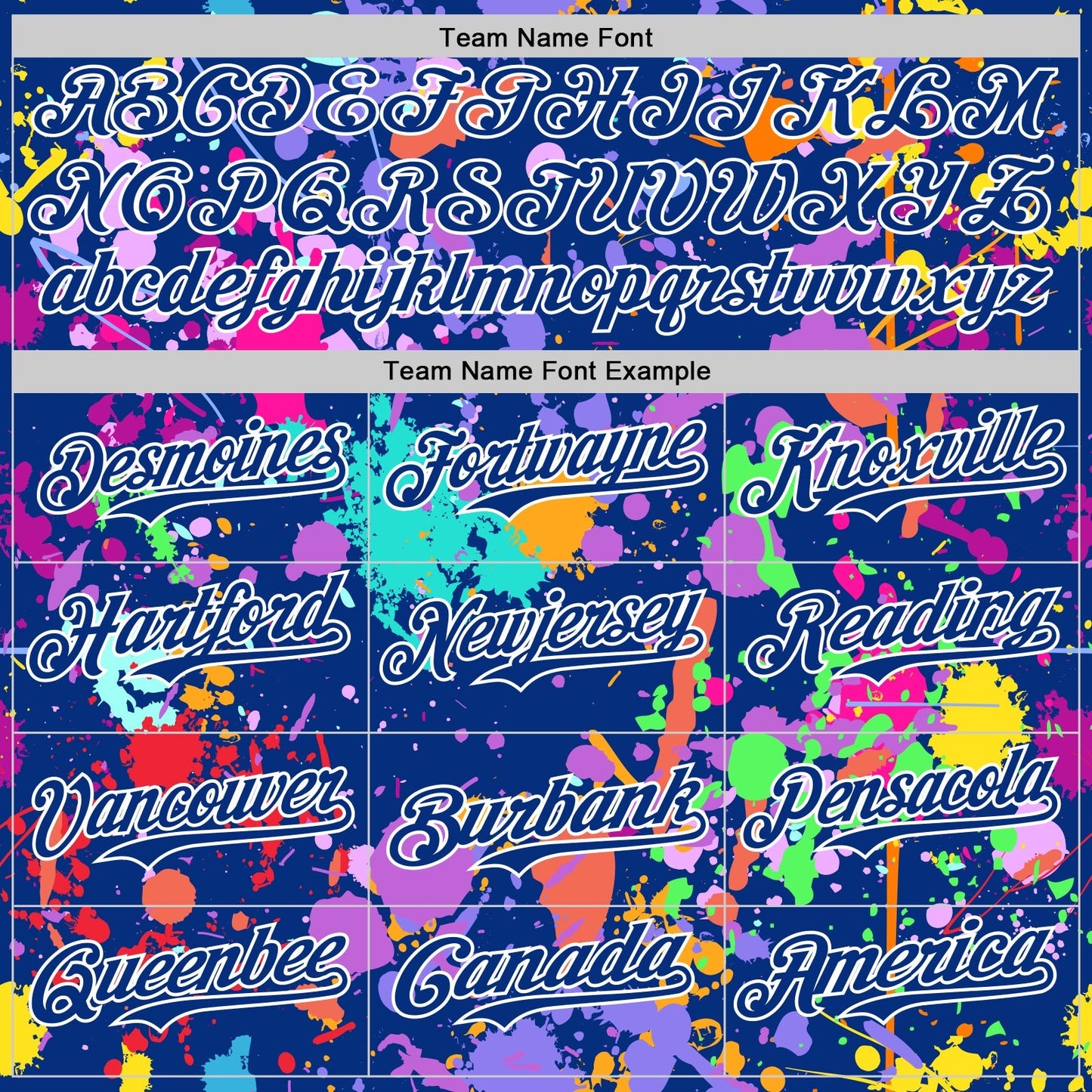 Custom Graffiti Pattern Royal-White Authentic Baseball Jersey baseball jersey product view 4