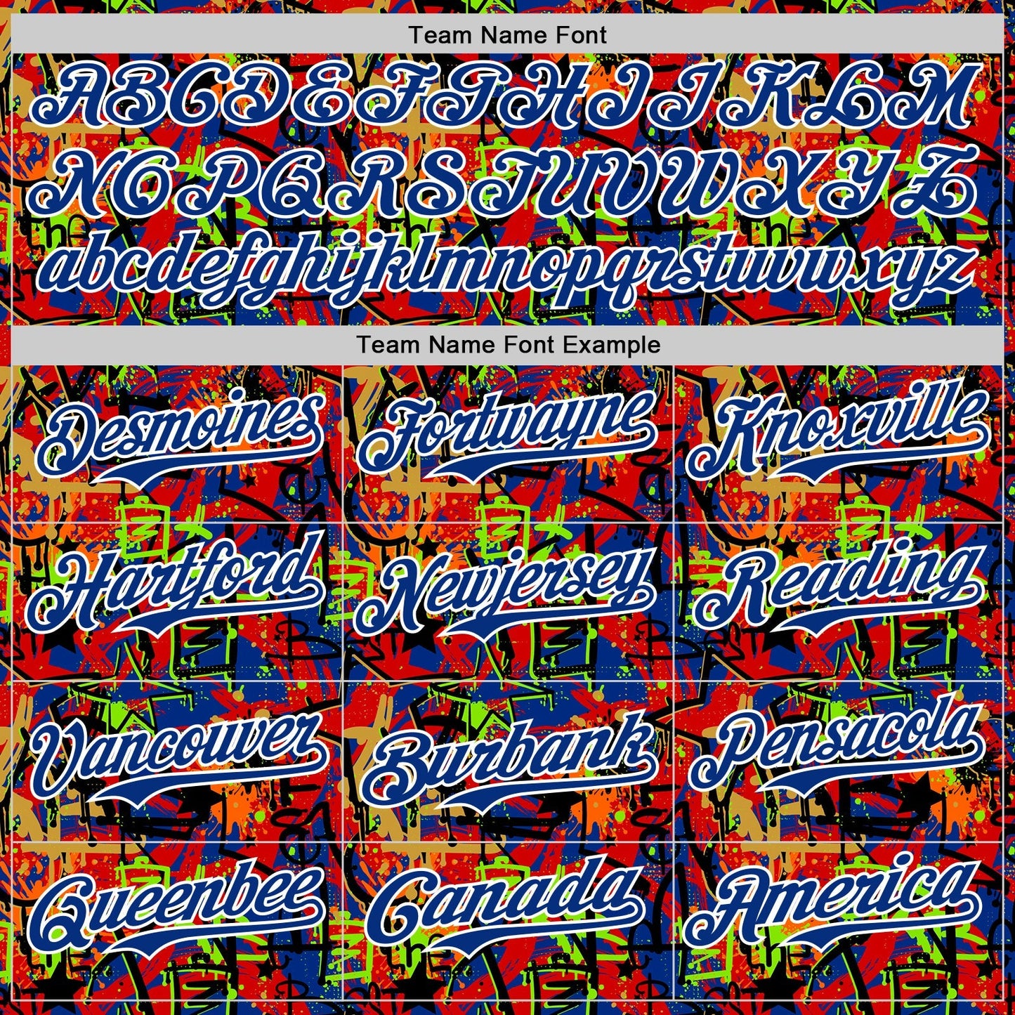 Custom Graffiti Pattern Royal-White Splatter Authentic Baseball Jersey baseball jersey product view 4