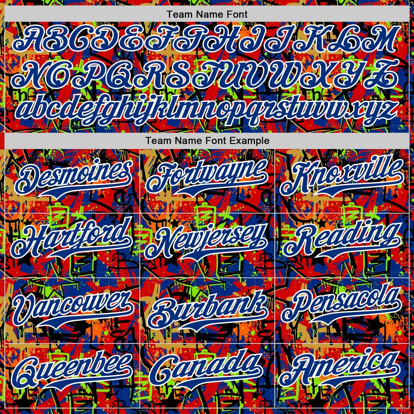 Custom Graffiti Pattern Royal-White Splatter Authentic Baseball Jersey baseball jersey product view 4
