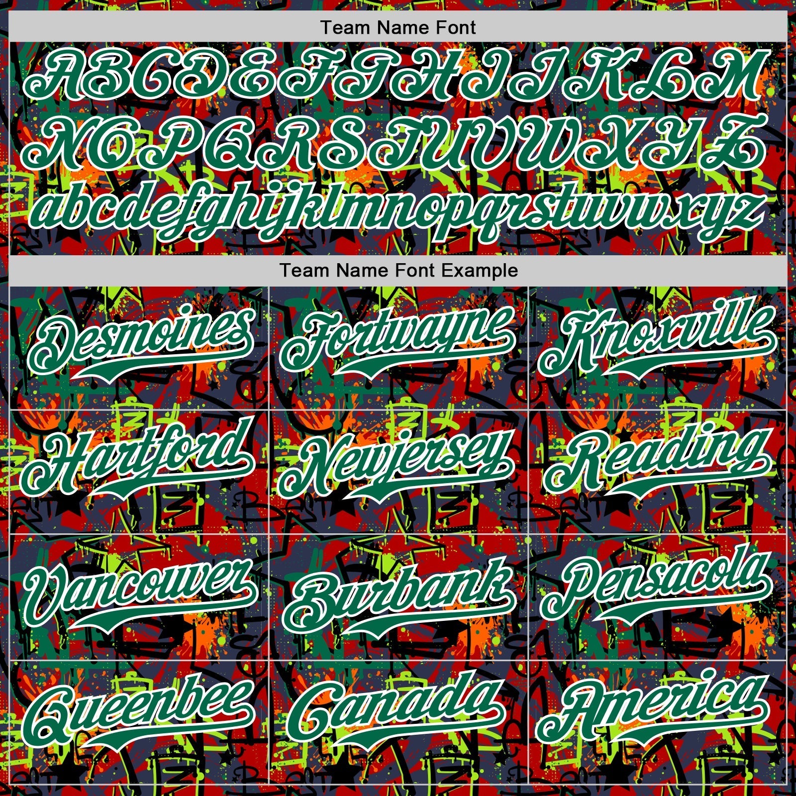 Custom Graffiti Pattern Kelly Green-White Splatter Authentic Baseball Jersey baseball jersey product view 4