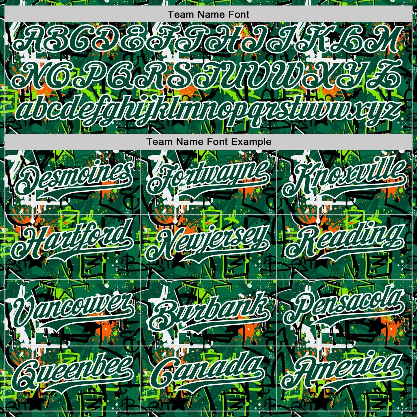 Custom Graffiti Pattern Green-White Splatter Authentic Baseball Jersey baseball jersey product view 4