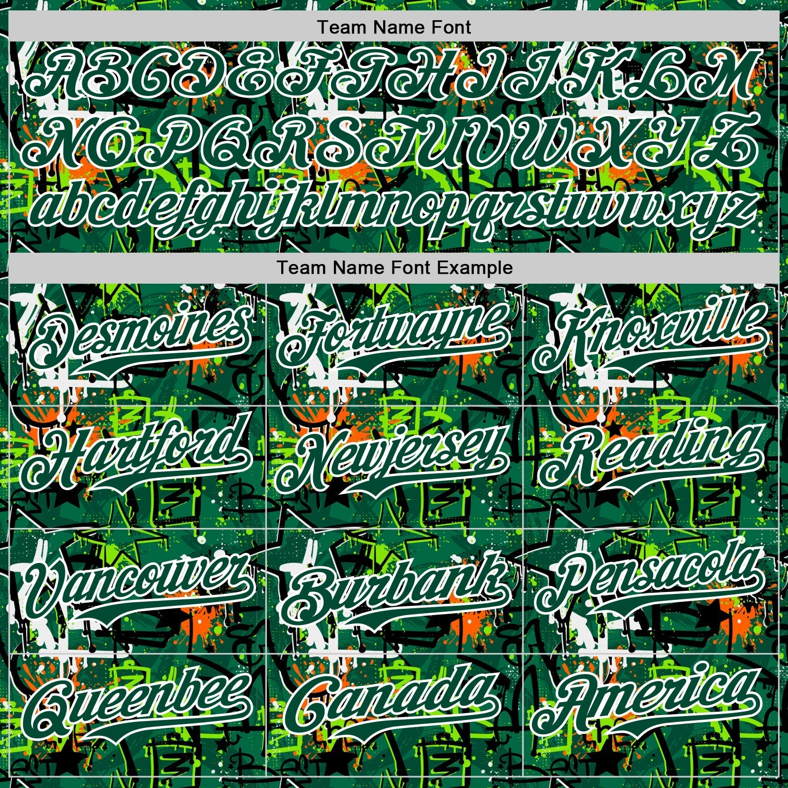 Custom Graffiti Pattern Green-White Splatter Authentic Baseball Jersey baseball jersey product view 4