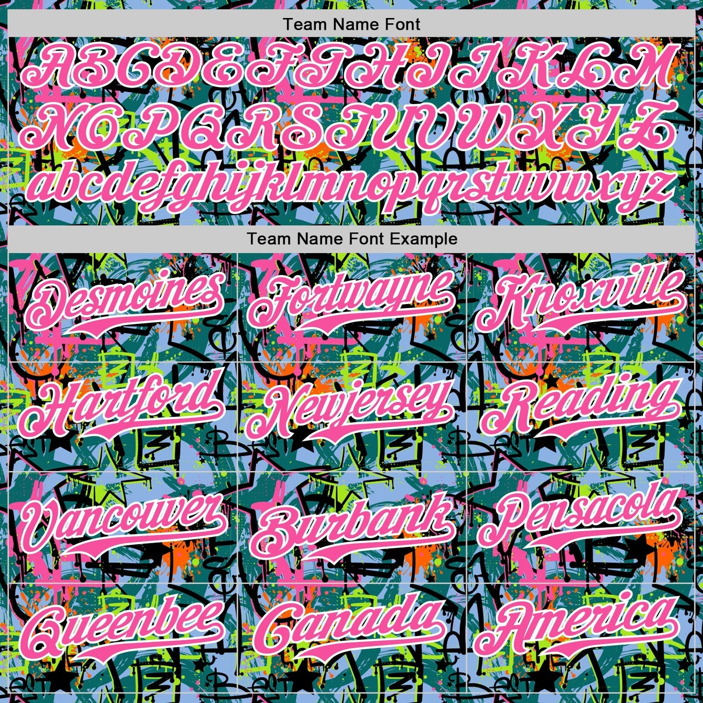 Custom Graffiti Pattern Pink-White Splatter Authentic Baseball Jersey baseball jersey product view 4