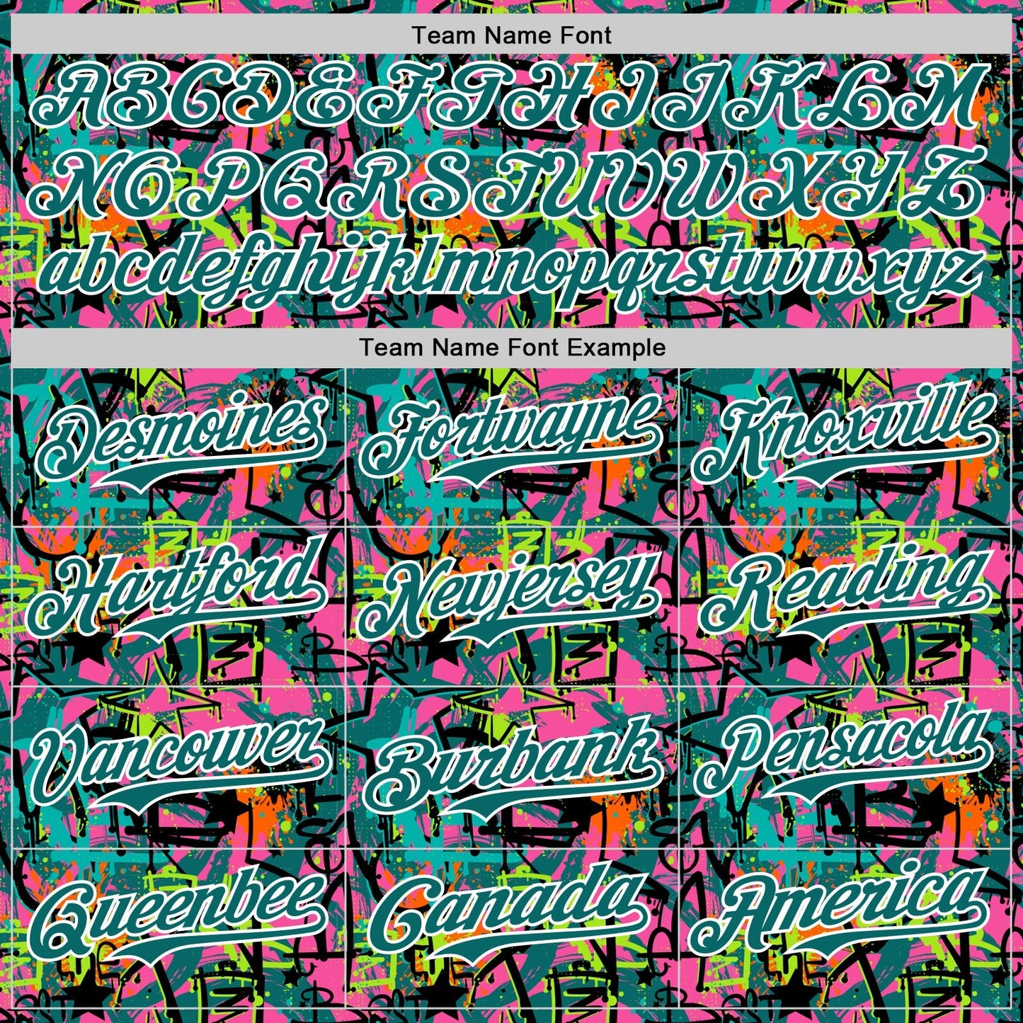 Custom Graffiti Pattern Teal-White Splatter Authentic Baseball Jersey baseball jersey product view 4