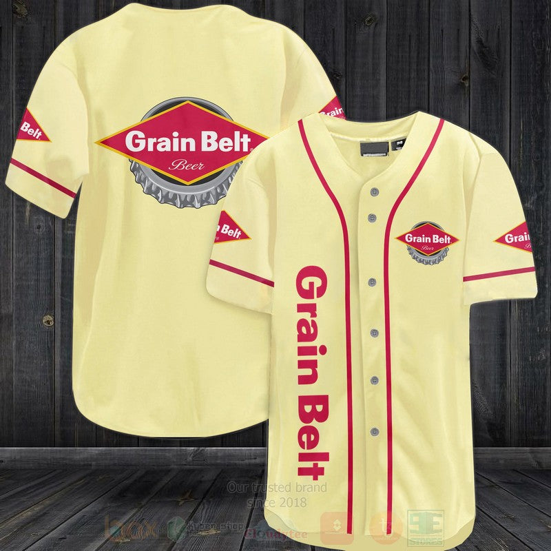 FASHION Grain Belt Baseball Jerseys Botton Shirt baseball jersey product view 1