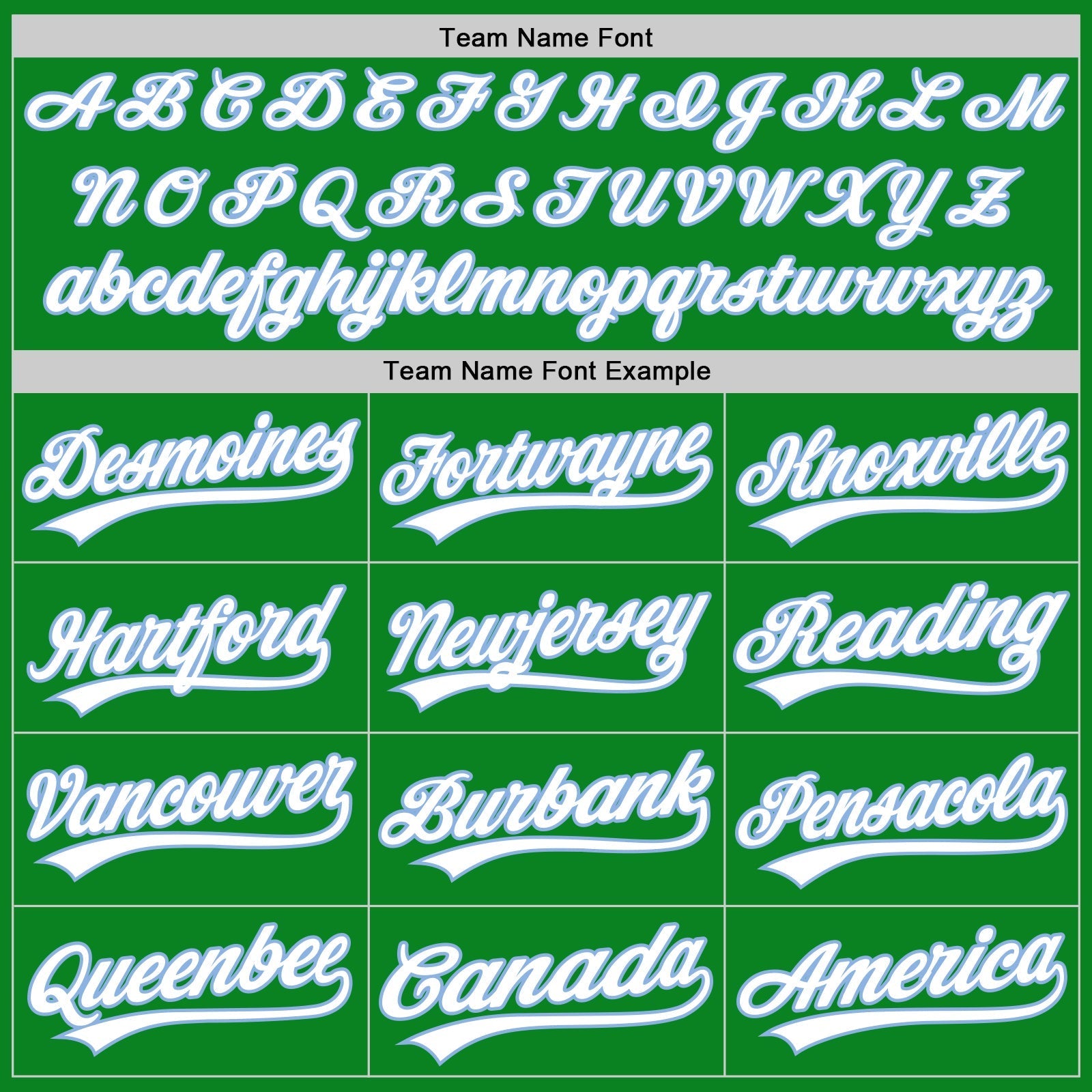 Custom Grass Green White-Light Blue Authentic Baseball Jersey baseball jersey product view 4