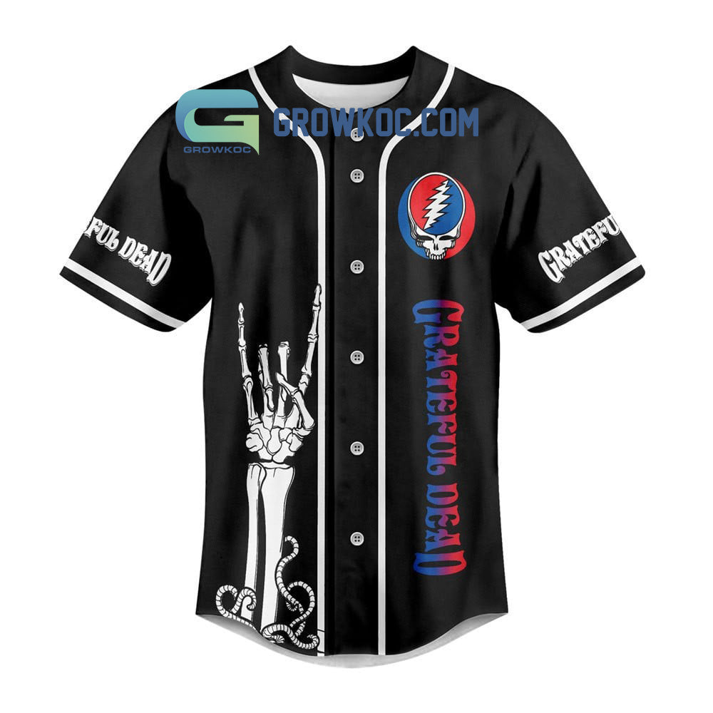 Grateful Dead Even When I’m Dead My Soul Still Rockin Baseball Jersey baseball jersey product view 2