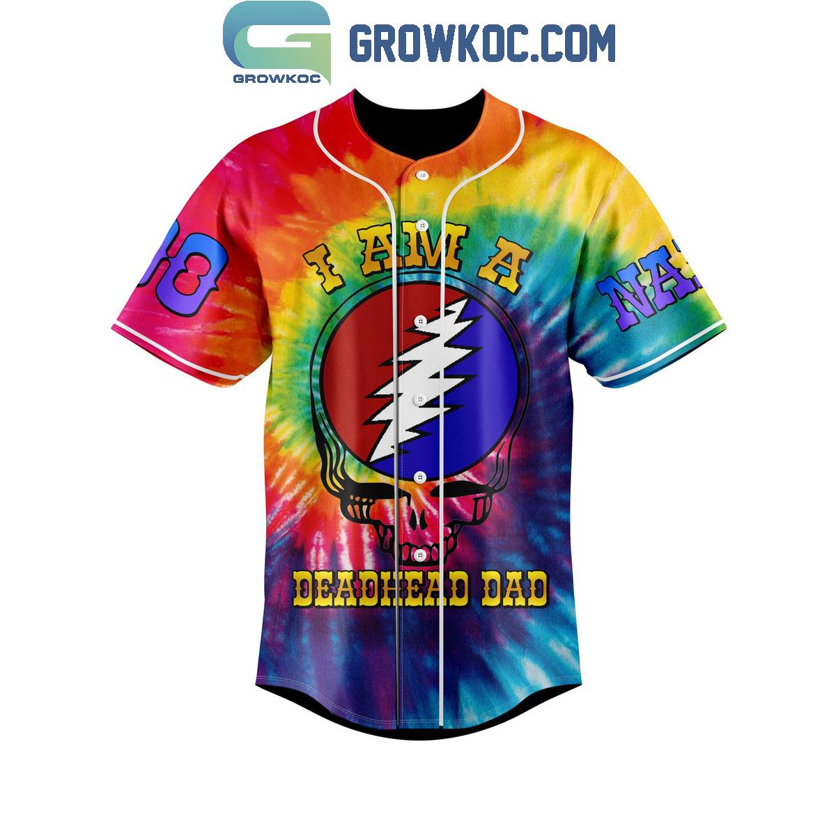 Grateful Dead Father’s Day You Are My Deadhead Hero Personalized Baseball Jersey baseball jersey product view 2