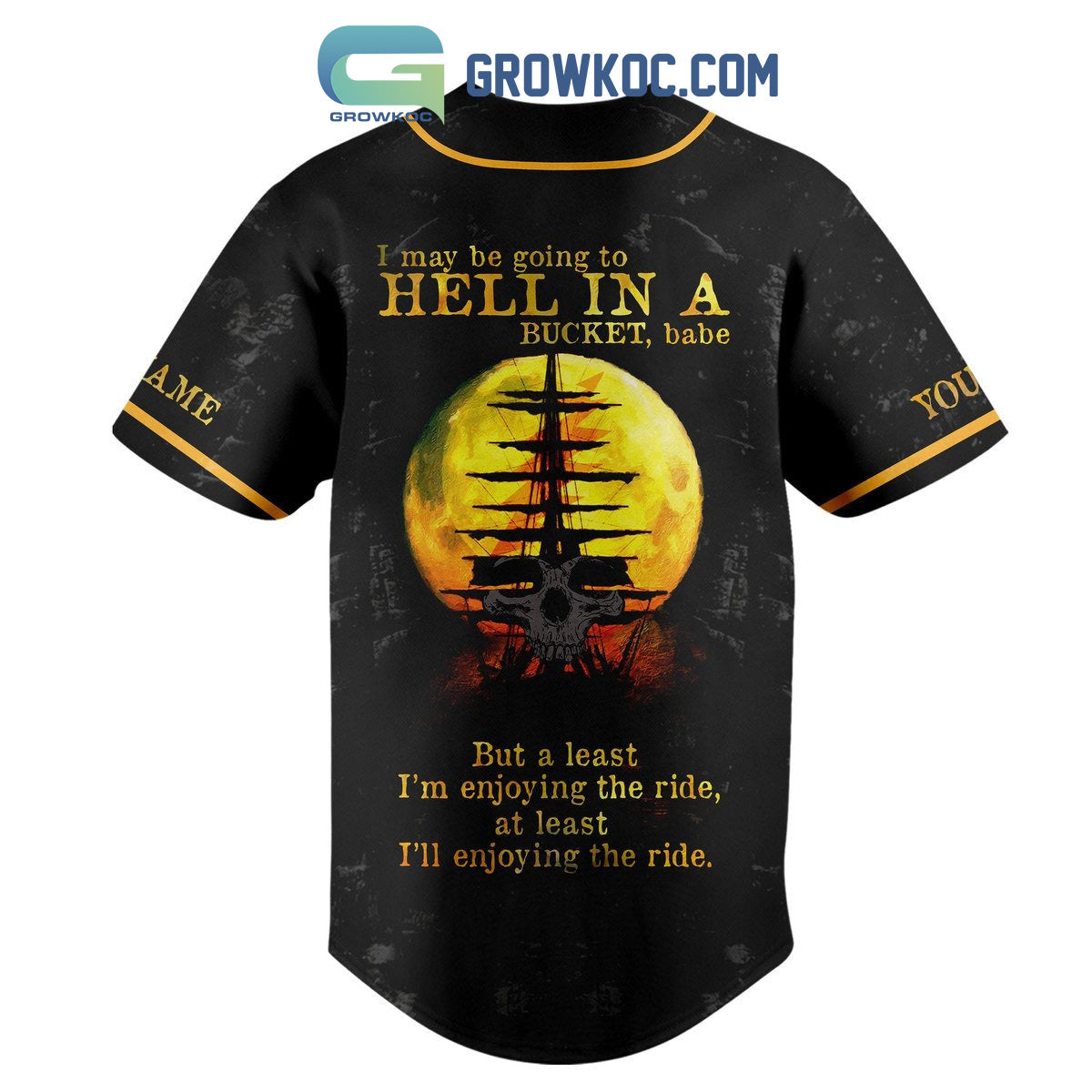 Grateful Dead Happy Halloween Personalized Baseball Jersey baseball jersey product view 3