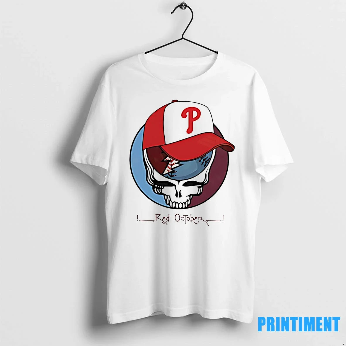 Grateful Dead X Philadelphia Phillies Red October Red Tshirts Sweater Unisex T-shirt, Sweatshirt, Hoodie, Long Sleeve Tee - T-Shirt, Sweatshirt, Hoodie