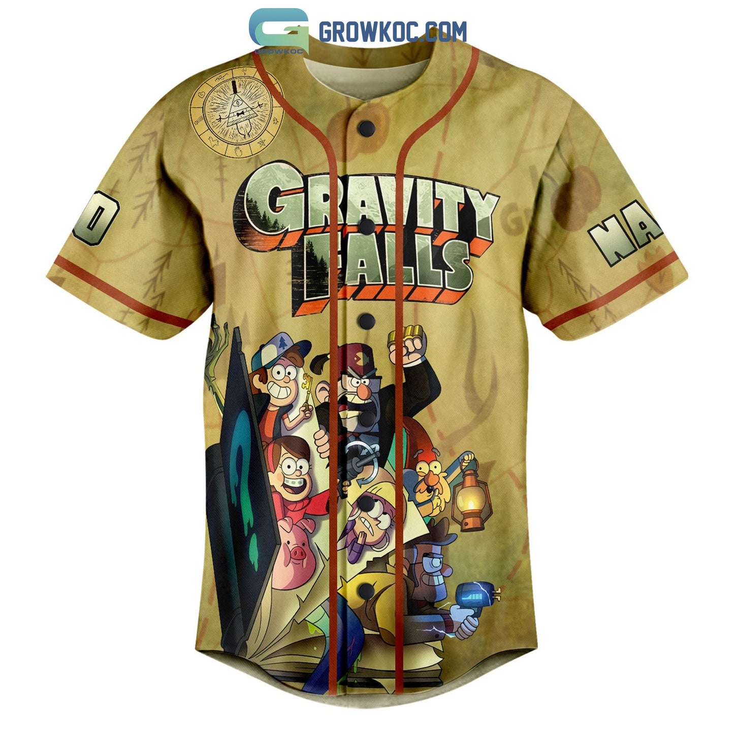 Gravity Falls Reality Is An Illusion The Universe Is A Hologram Personalized Baseball Jersey baseball jersey product view 2