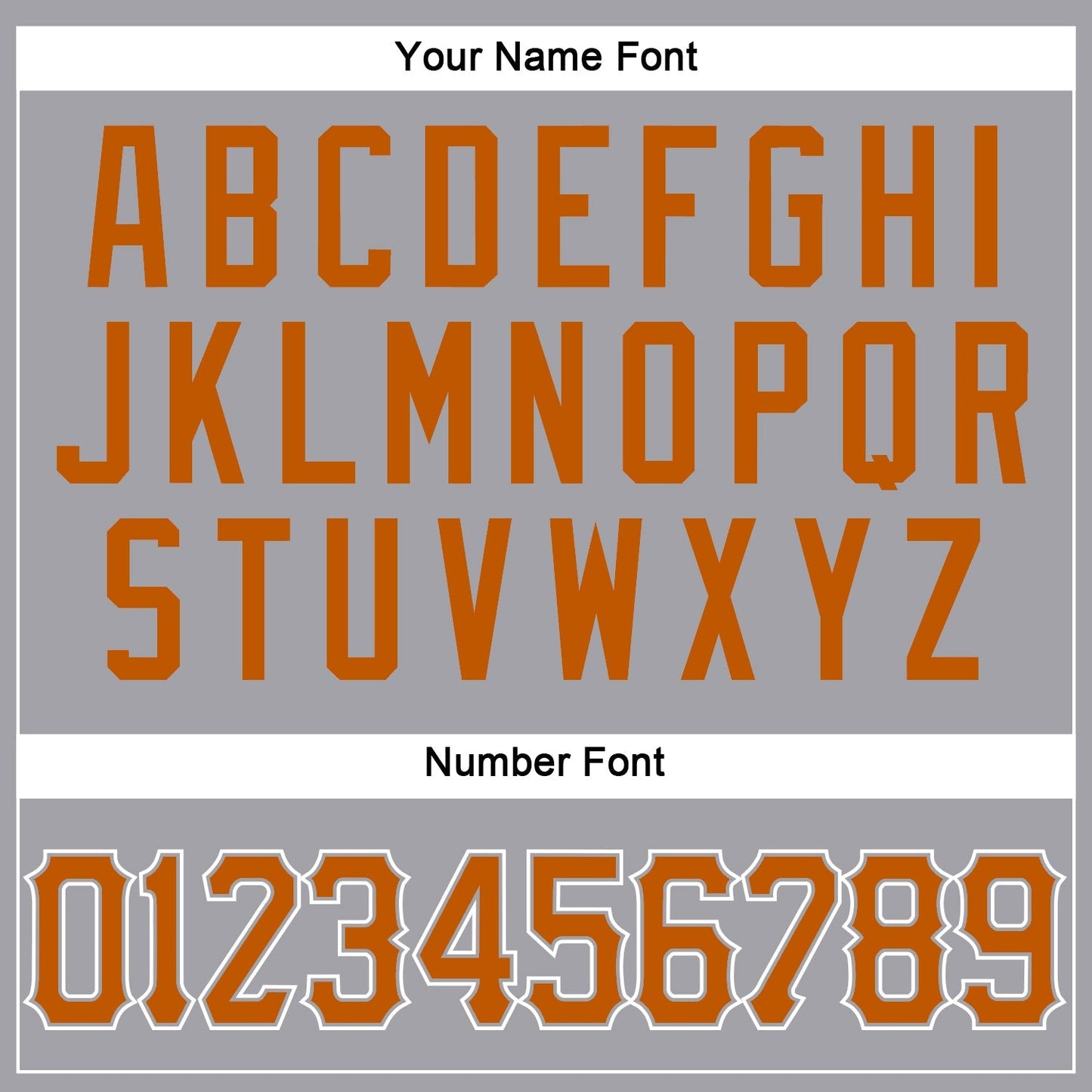 Custom Gray Texas Orange-White Authentic Baseball Jersey baseball jersey product view 5