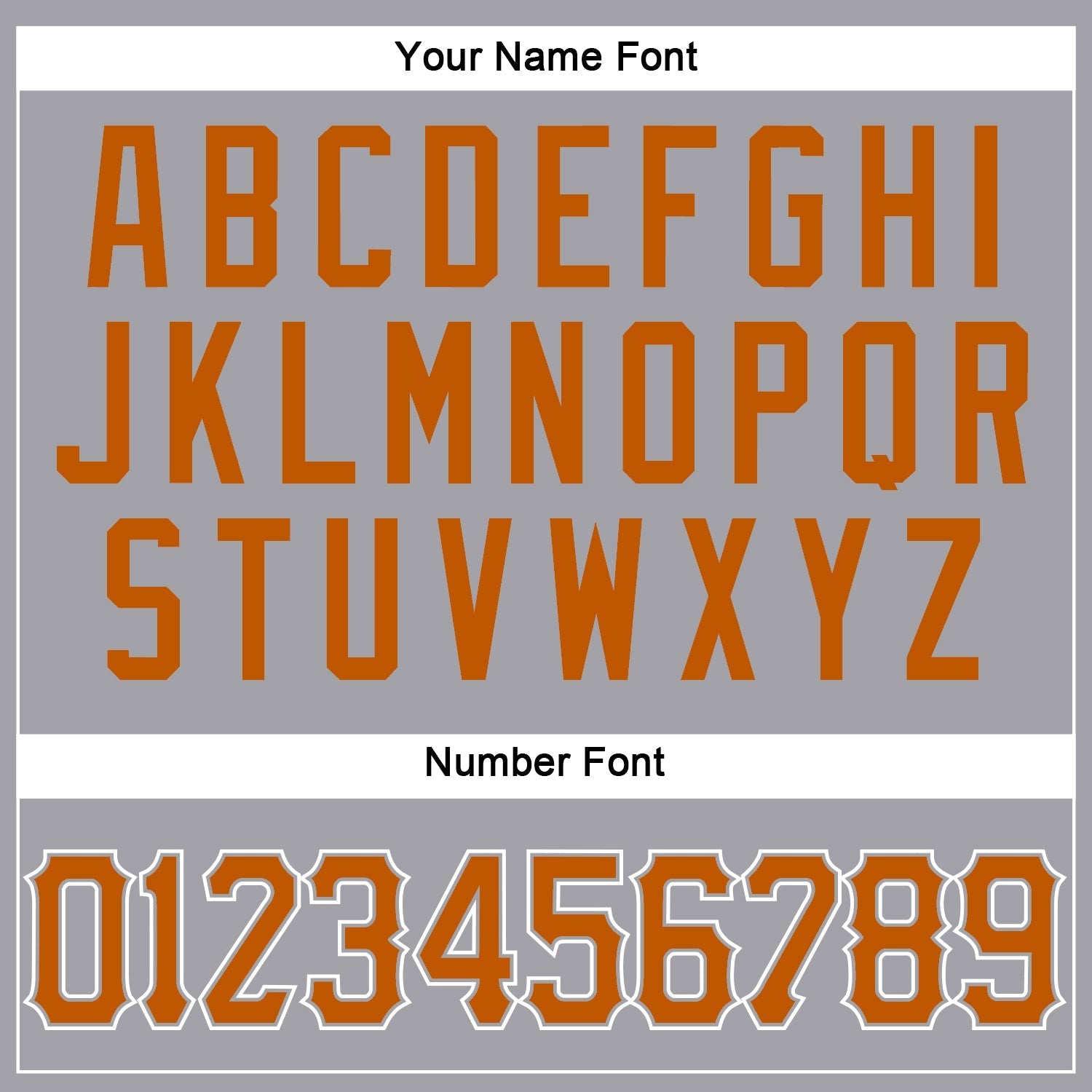 Custom Gray Texas Orange-White Authentic Baseball Jersey baseball jersey product view 5