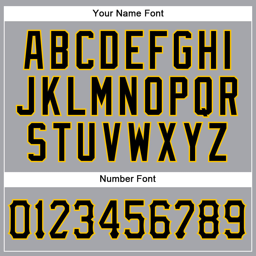 Custom Gray Black-Gold Authentic Sleeveless Baseball Jersey baseball jersey product view 5