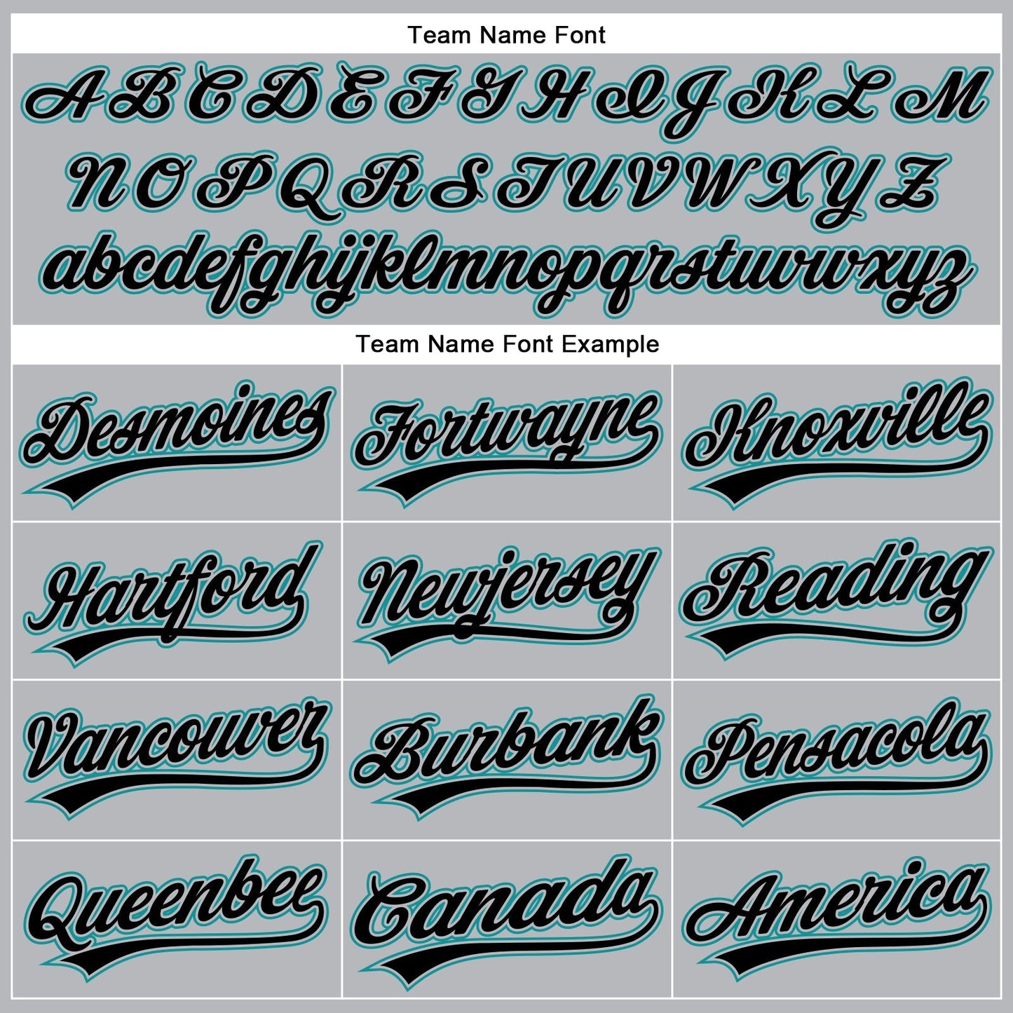 Custom Gray Black Pinstripe Teal Authentic Baseball Jersey baseball jersey product view 4