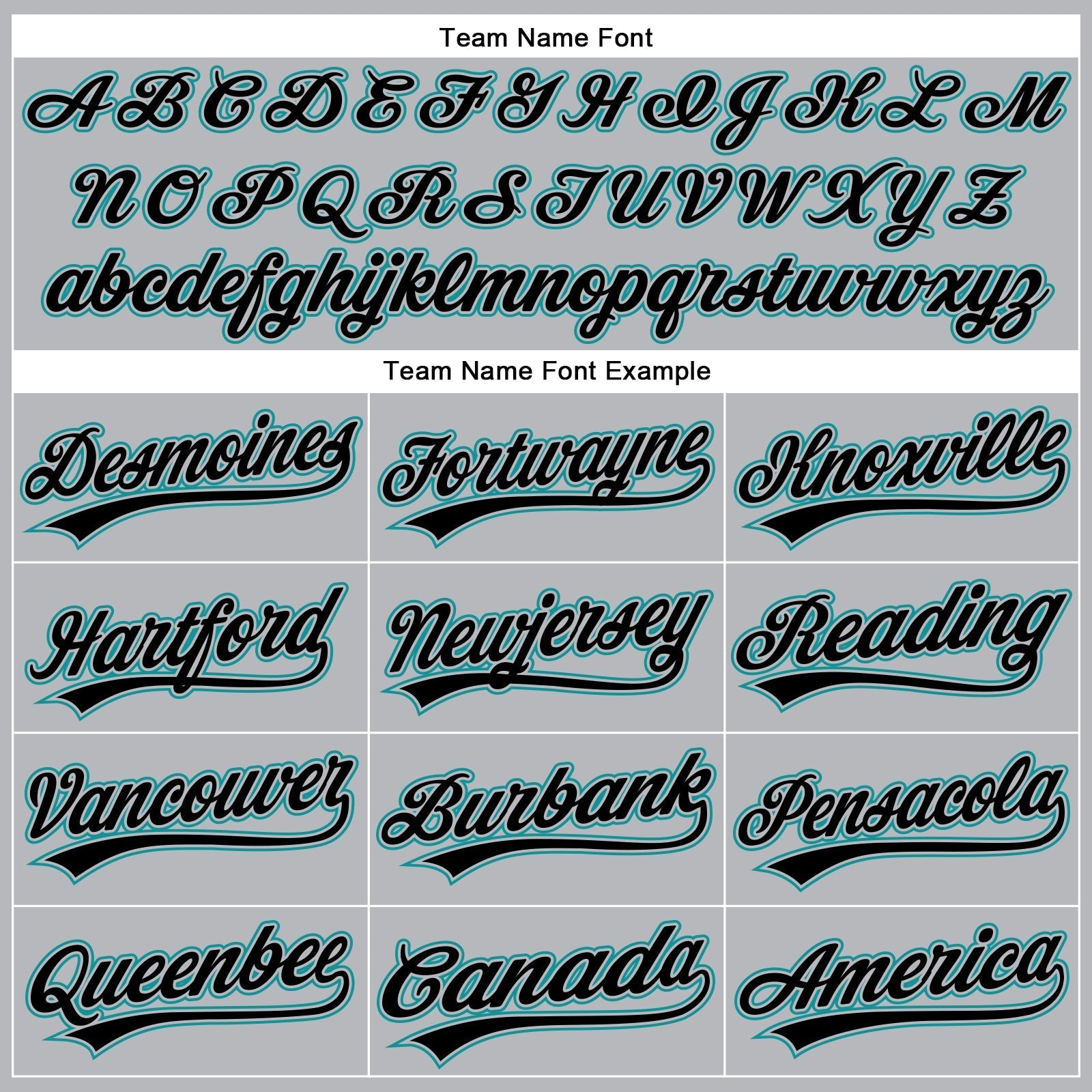 Custom Gray Black Pinstripe Teal Authentic Baseball Jersey baseball jersey product view 4