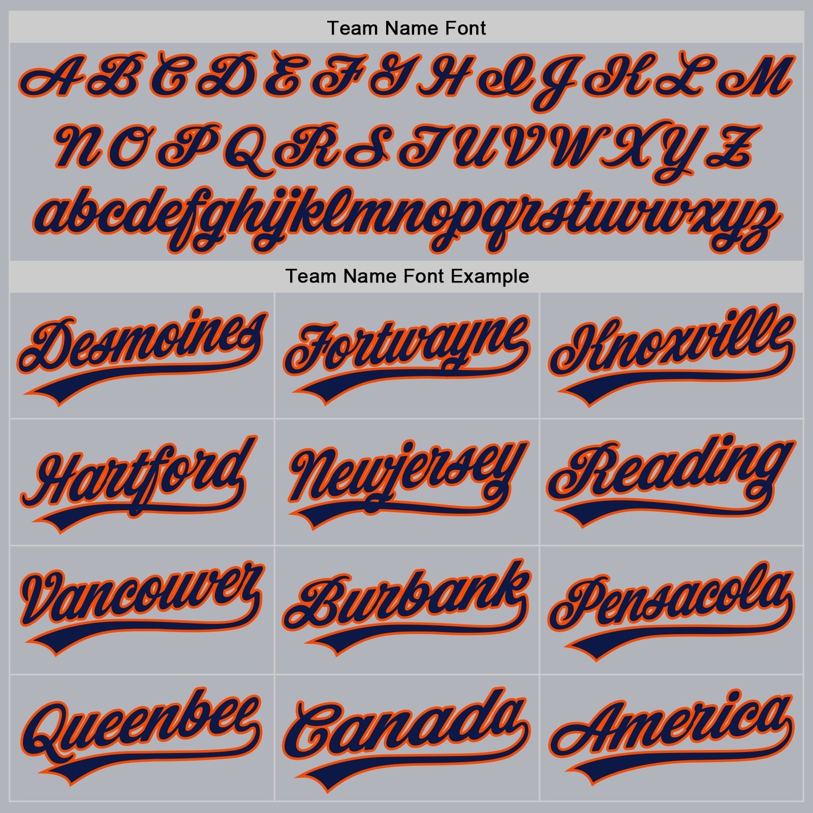 Custom Gray Navy-Orange Authentic Throwback Baseball Jersey baseball jersey product view 4