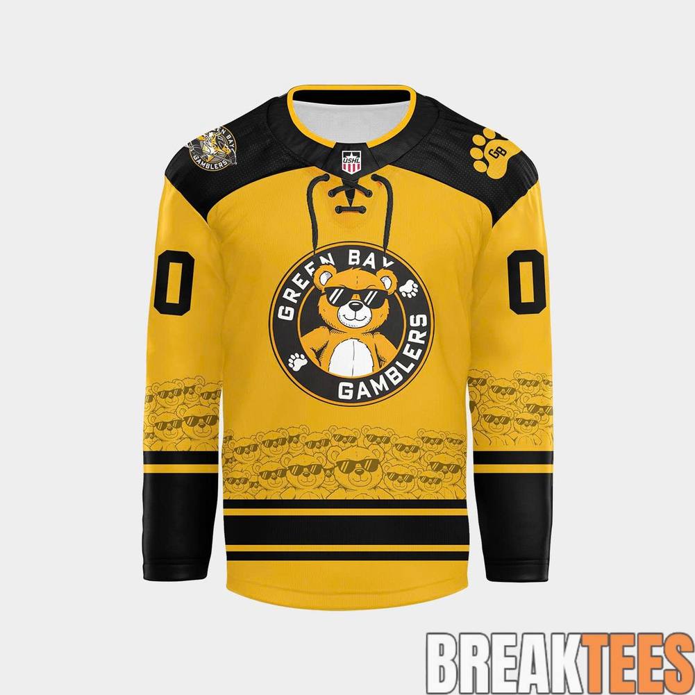 Green Bay Gamblers 2026 Teddy Bear Hockey Jersey - Adult & Kids T-Shirts, Sweatshirts & Hoodies apparel design preview 2