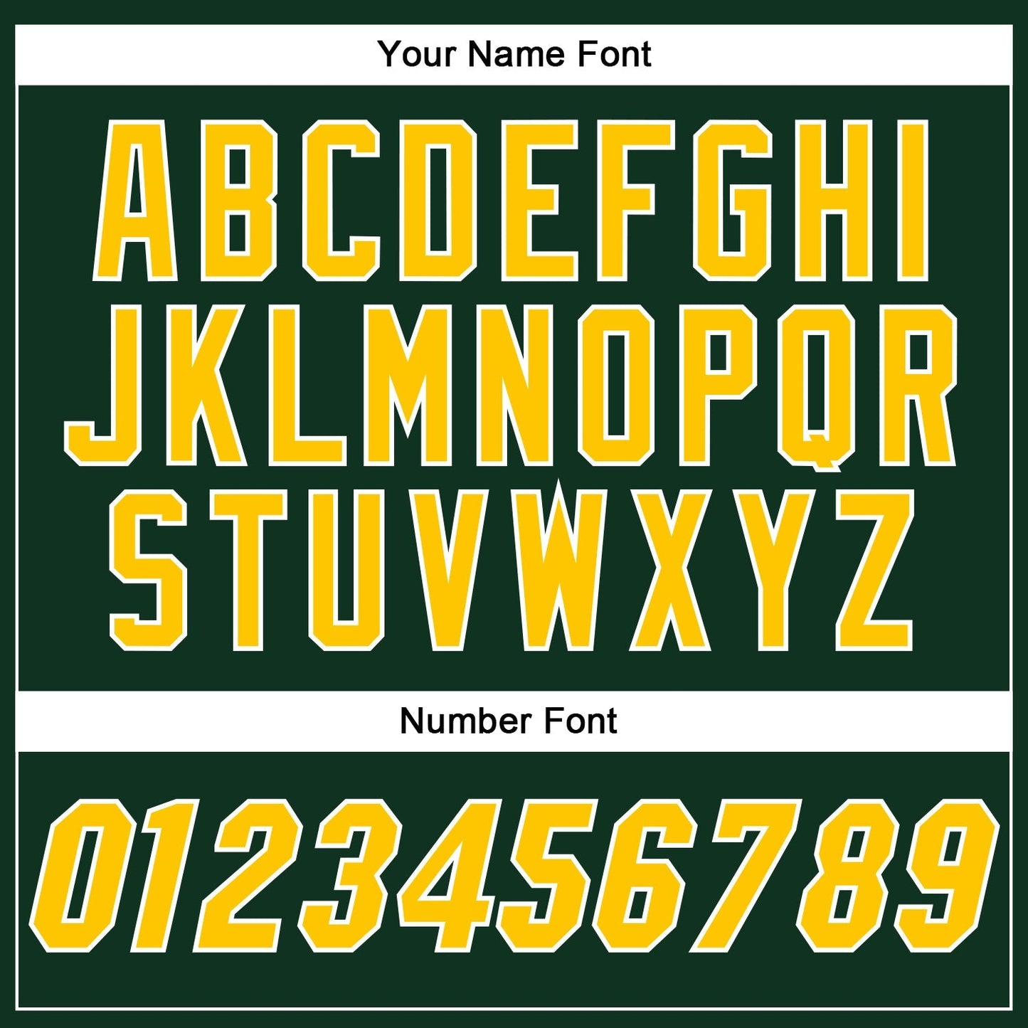 Custom Green Gold-White Authentic Baseball Jersey baseball jersey product view 5