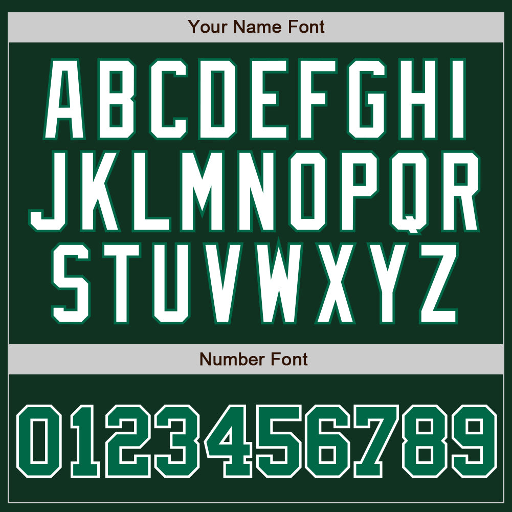 Custom Green White Pinstripe Kelly Green-White Authentic Baseball Jersey baseball jersey product view 4