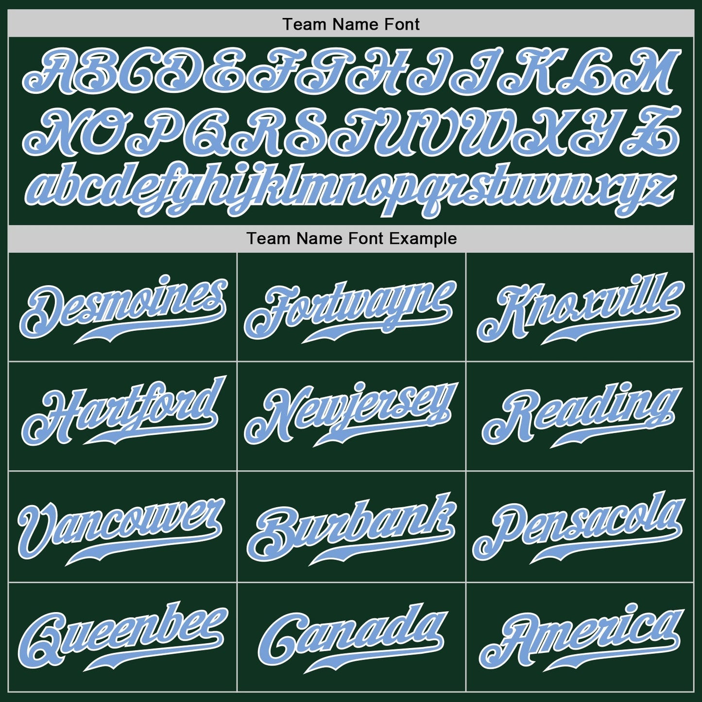 Custom Green Light Blue-White Authentic Baseball Jersey baseball jersey product view 4