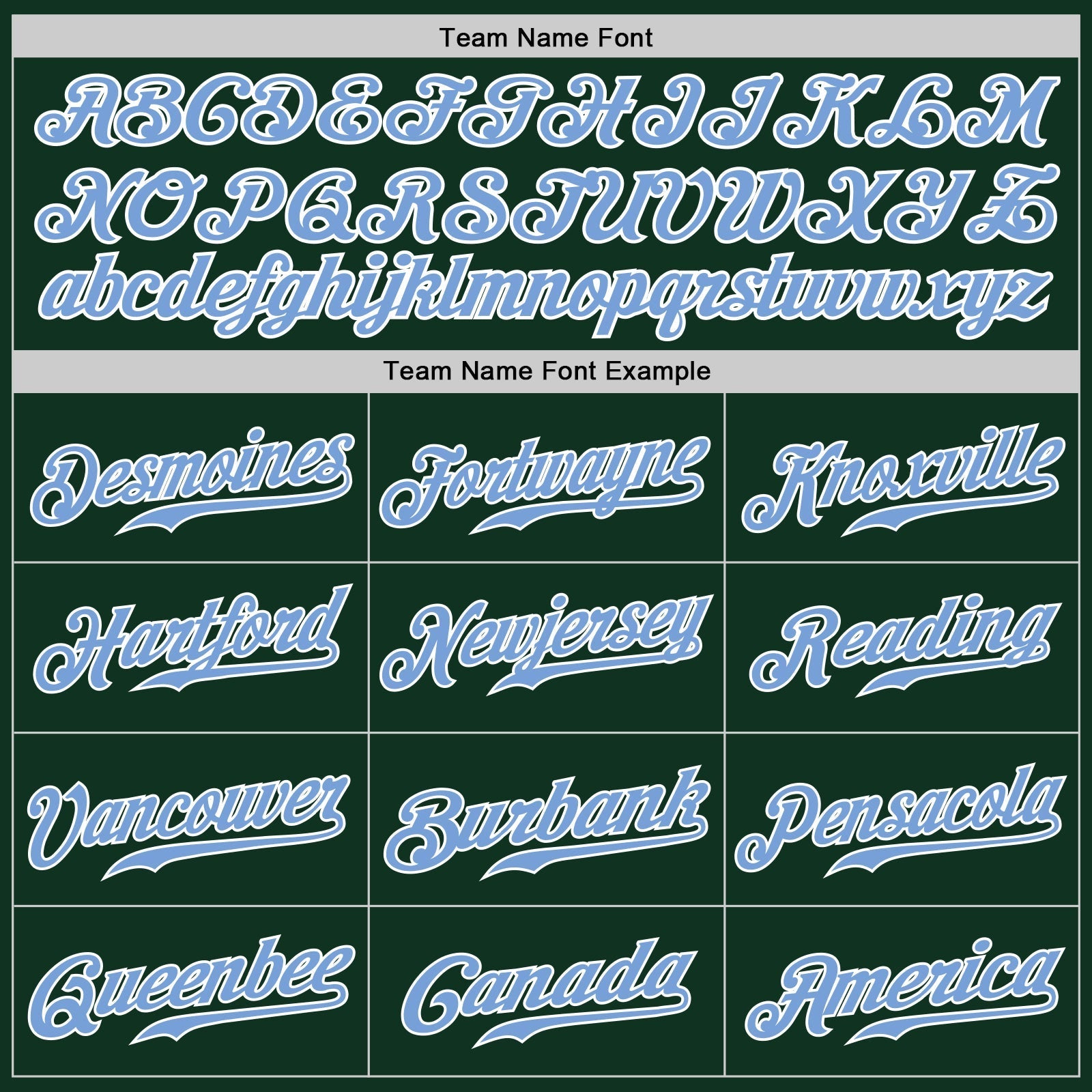 Custom Green Light Blue-White Authentic Baseball Jersey baseball jersey product view 4