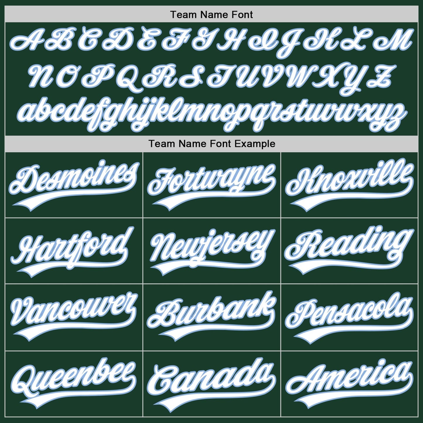 Custom Green White-Light Blue Authentic Baseball Jersey baseball jersey product view 4