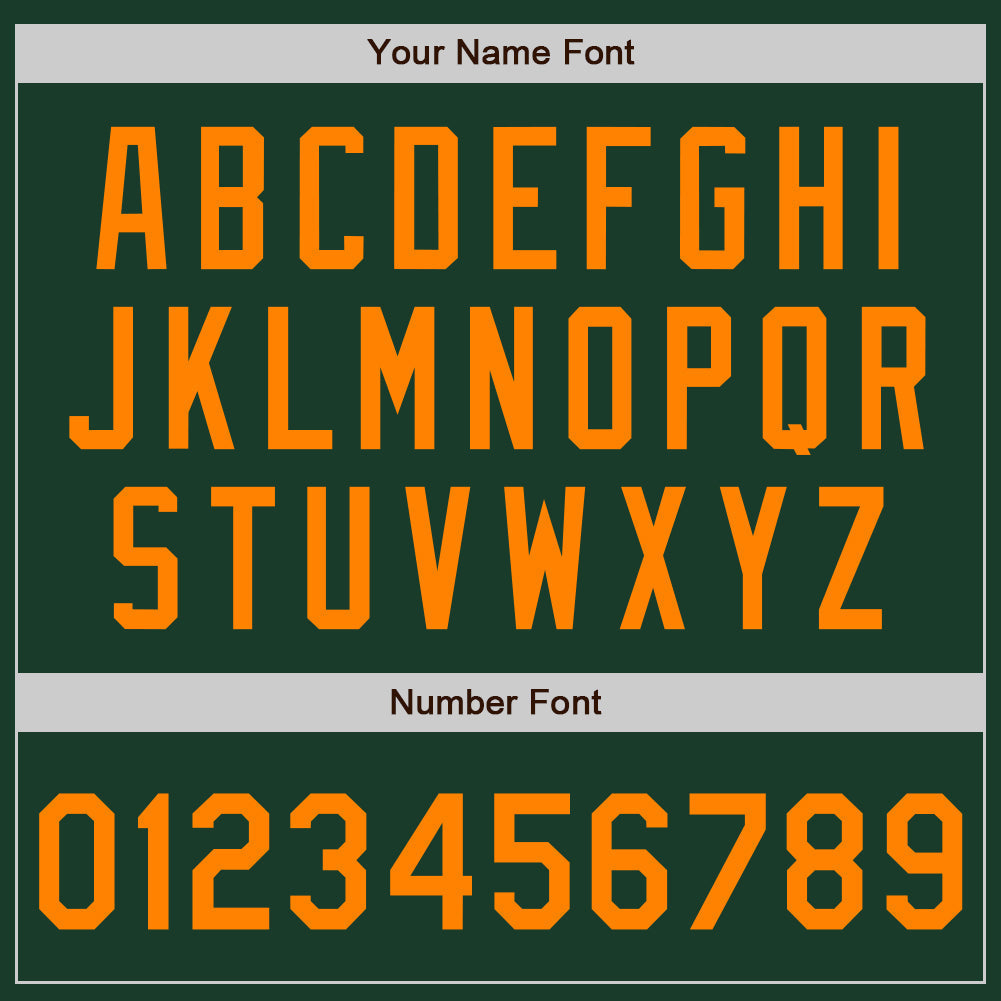 Custom Green Bay Orange Authentic Baseball Jersey baseball jersey product view 5