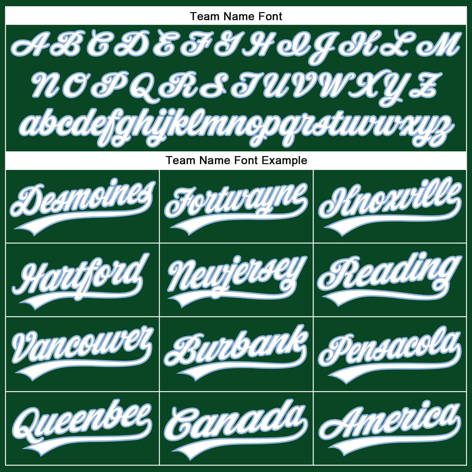 Custom Green White Pinstripe Light Blue Authentic Baseball Jersey baseball jersey product view 4