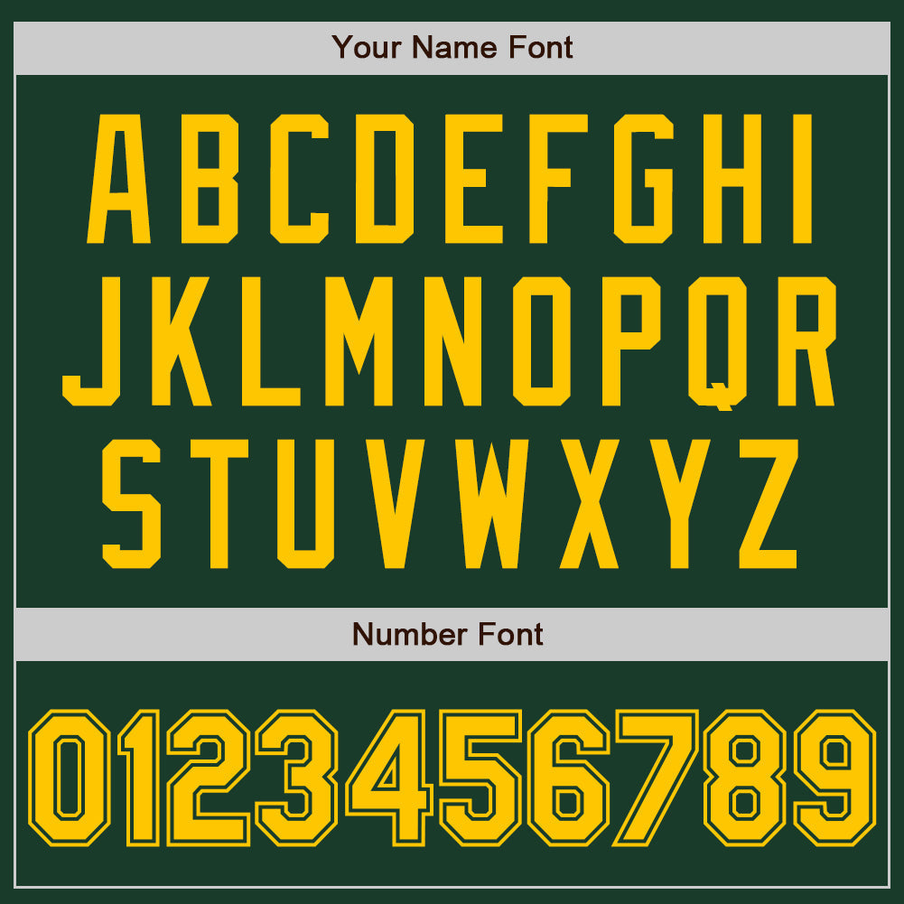 Custom Green Yellow Authentic Baseball Jersey baseball jersey product view 5