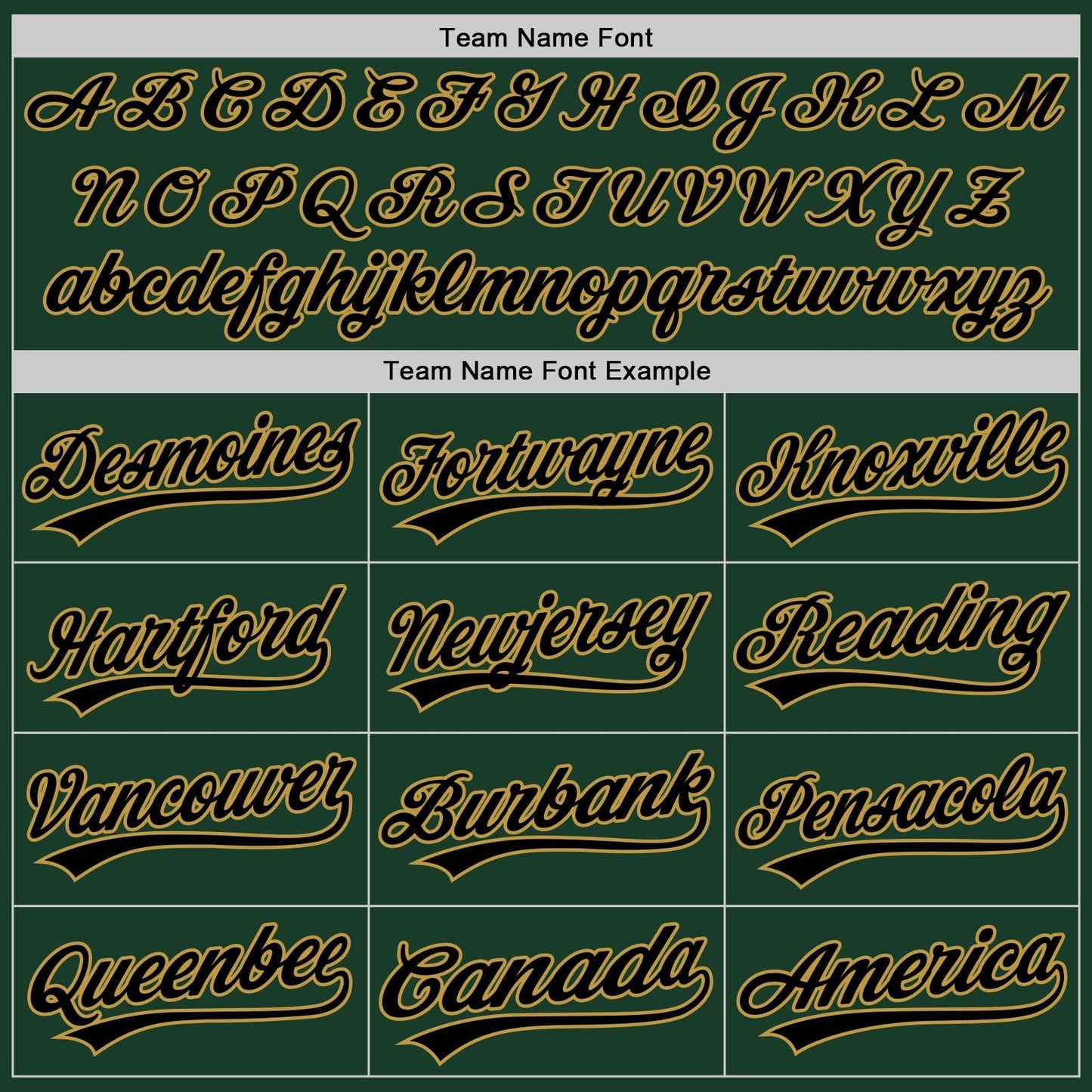 Custom Green Black-Old Gold Authentic Baseball Jersey baseball jersey product view 4