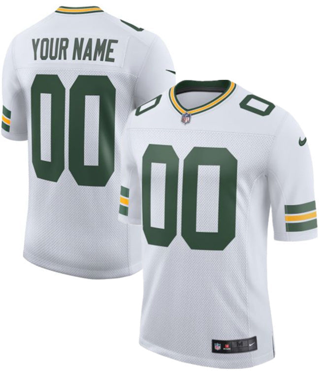 Green Bay Packers Active Player Custom White 2025 New Vapor Untouchable Limited Football Jersey football jersey product view 1
