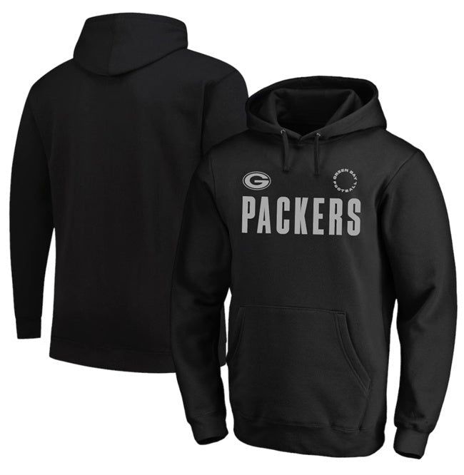 Green Bay Packers Black Big & Tall Chip Shot Hoodie Football Jersey football jersey product view 1