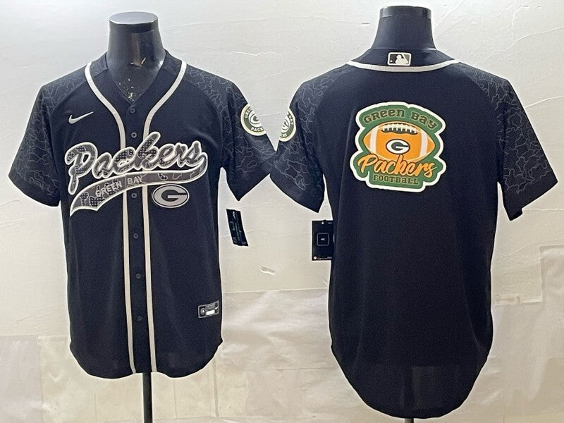 Green Bay Packers Packers Collaboration Style 1 Football Jersey football jersey product view 1
