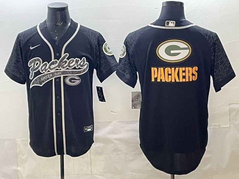Green Bay Packers Packers Collaboration Style 2 Football Jersey football jersey product view 1