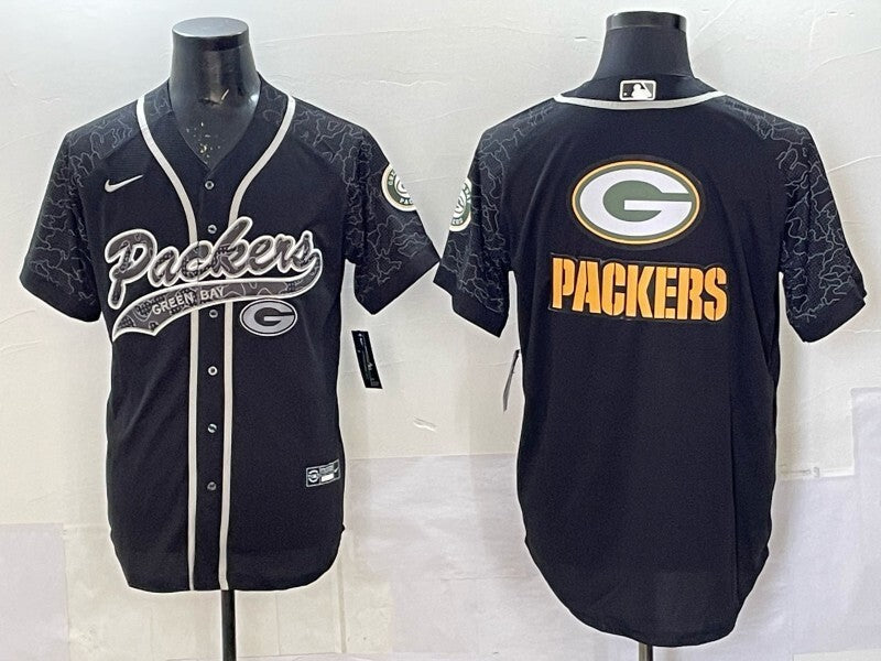 Green Bay Packers Packers Collaboration Style 5 Football Jersey football jersey product view 1