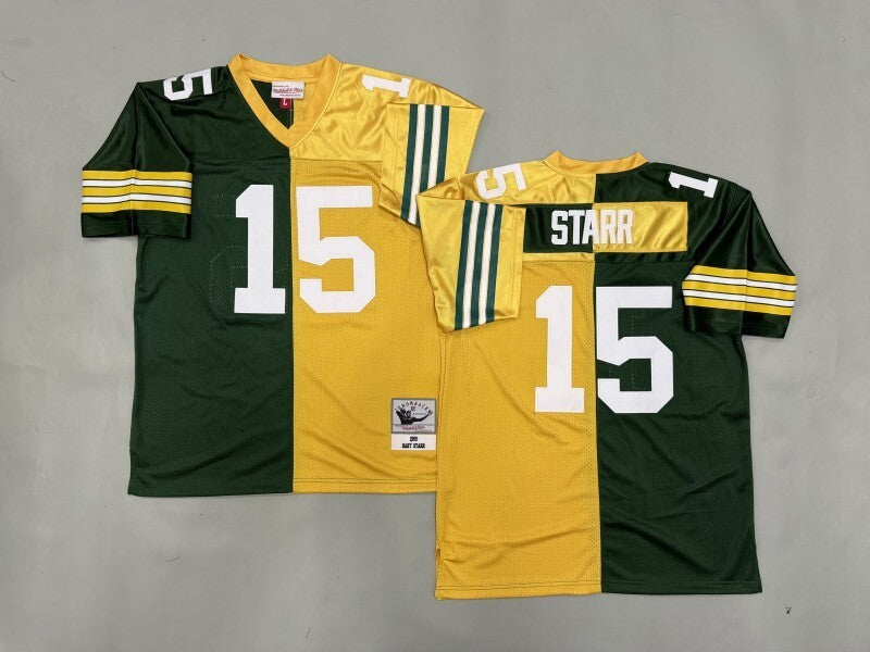Green Bay Packers #15 Bart Starr Green Bay Packers (2)_[1] Football Jersey football jersey product view 1