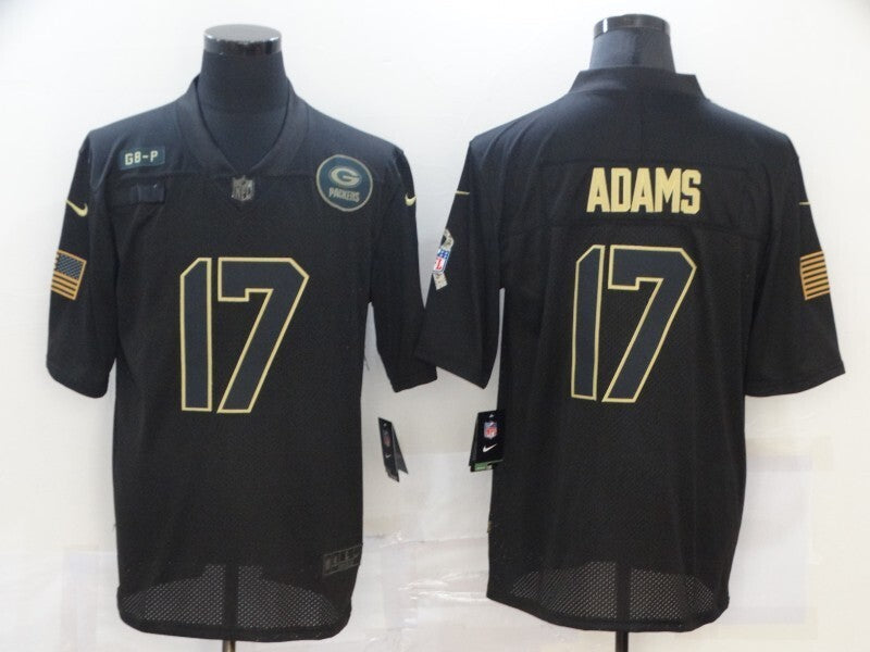 Green Bay Packers #17 Davante Adams 20 Salute 582 Football Jersey football jersey product view 1