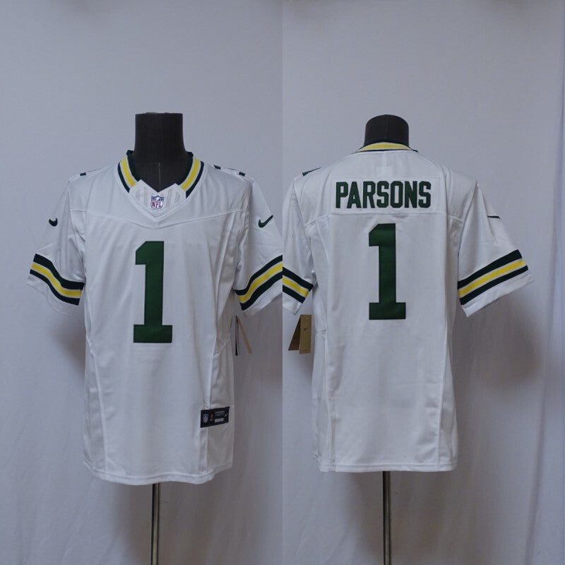 Green Bay Packers #1 Micah Parsons Packers 3 Edition Style 2 Football Jersey football jersey product view 1