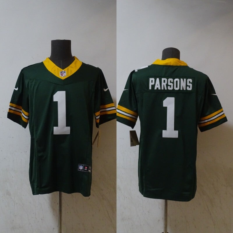 Green Bay Packers #1 Micah Parsons Packers 3 Edition Style 5 Football Jersey football jersey product view 1
