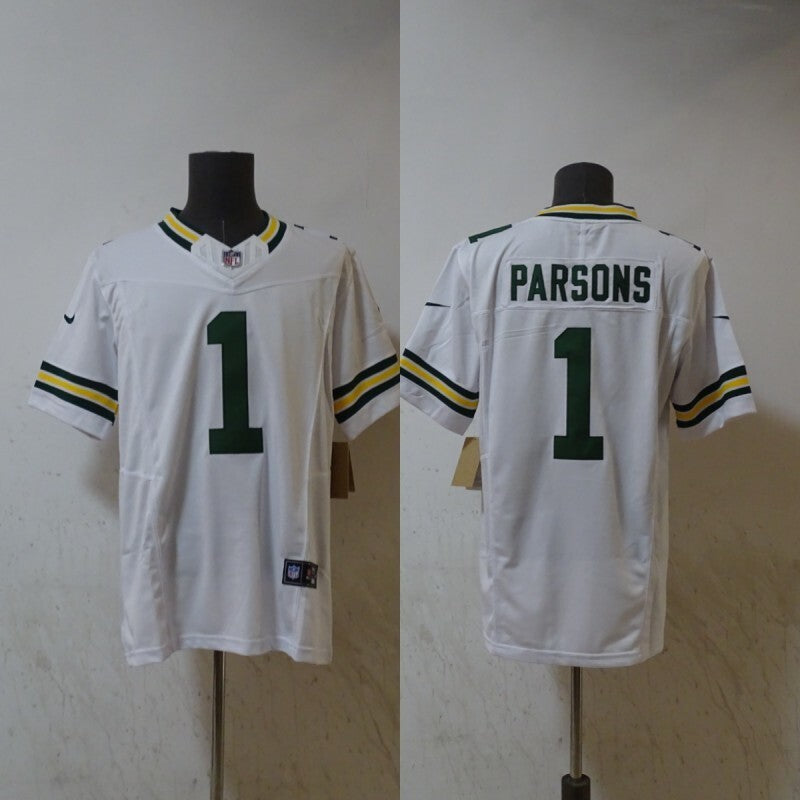 Green Bay Packers #1 Micah Parsons Packers 3 Edition Style 6 Football Jersey football jersey product view 1
